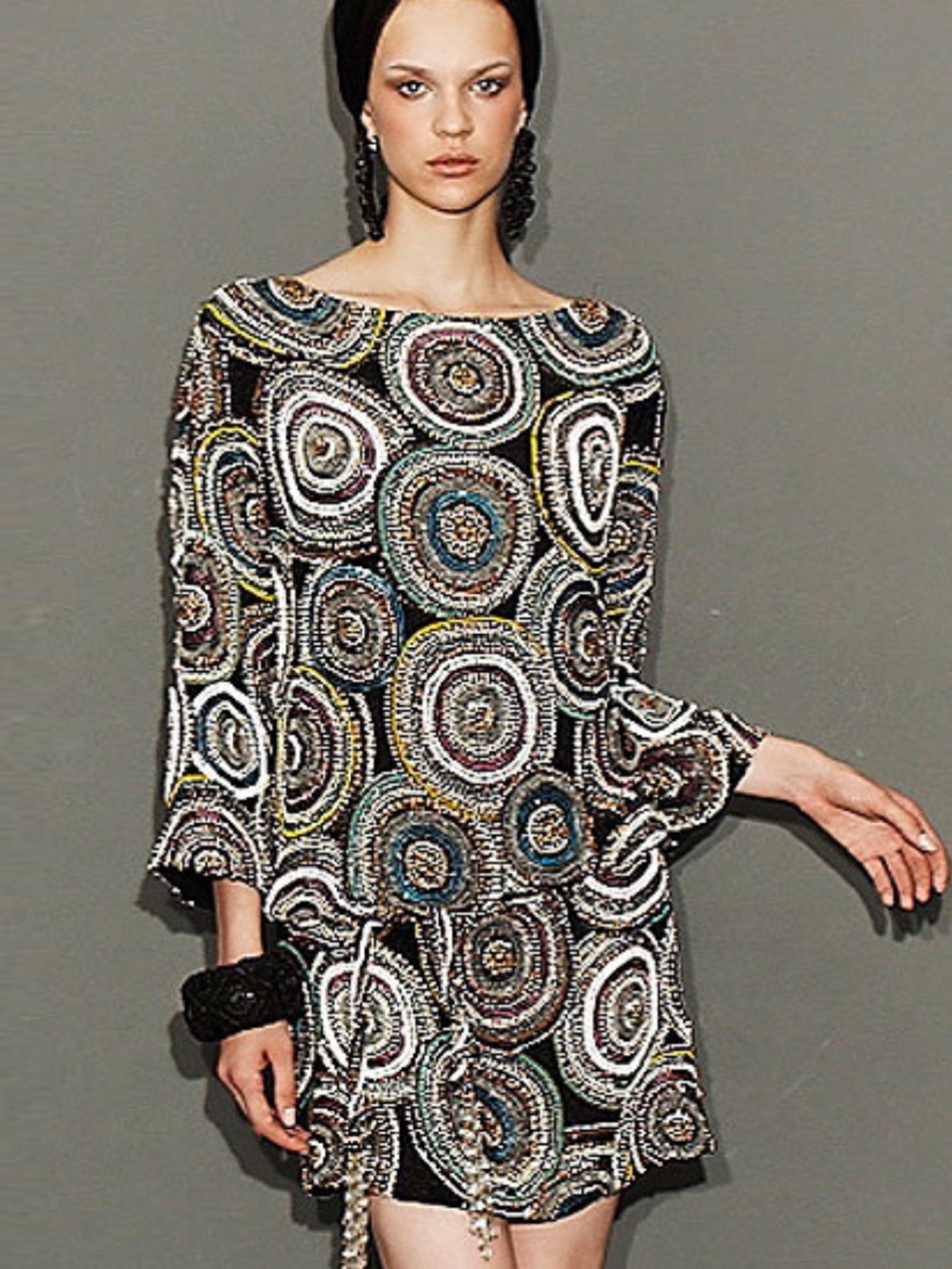 Marchesa runway fully beaded dress